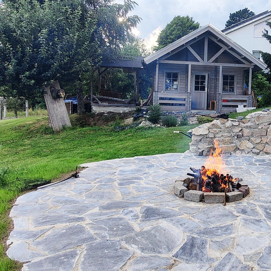 Polygonalplatten Quarzit Deep Sea