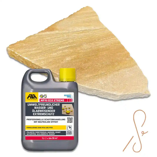 40-60 m² Quarzit Bruchsteinplatten Auralis inkl. Imprägnierung