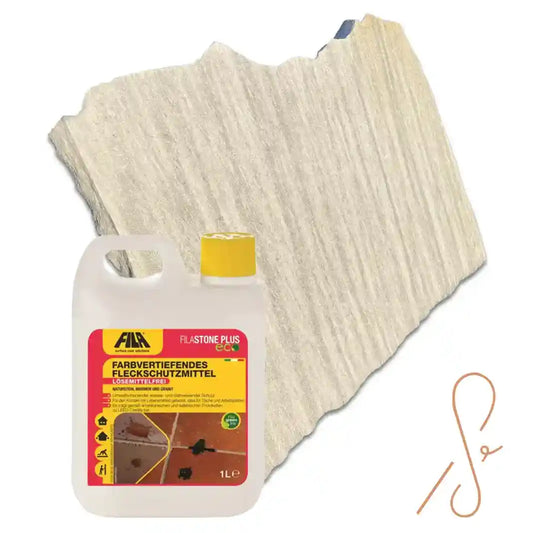 70-90 m² Quarzit Polygonalplatten weiß Polaris inkl. Imprägnierung