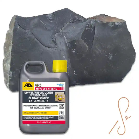 5-30 m² Polygonalplatten Schiefer Negra inkl. Imprägnierung