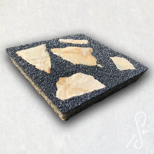 Fugenmörtel Aluminium-Metallic zur Verlegung von Natursteinplatten