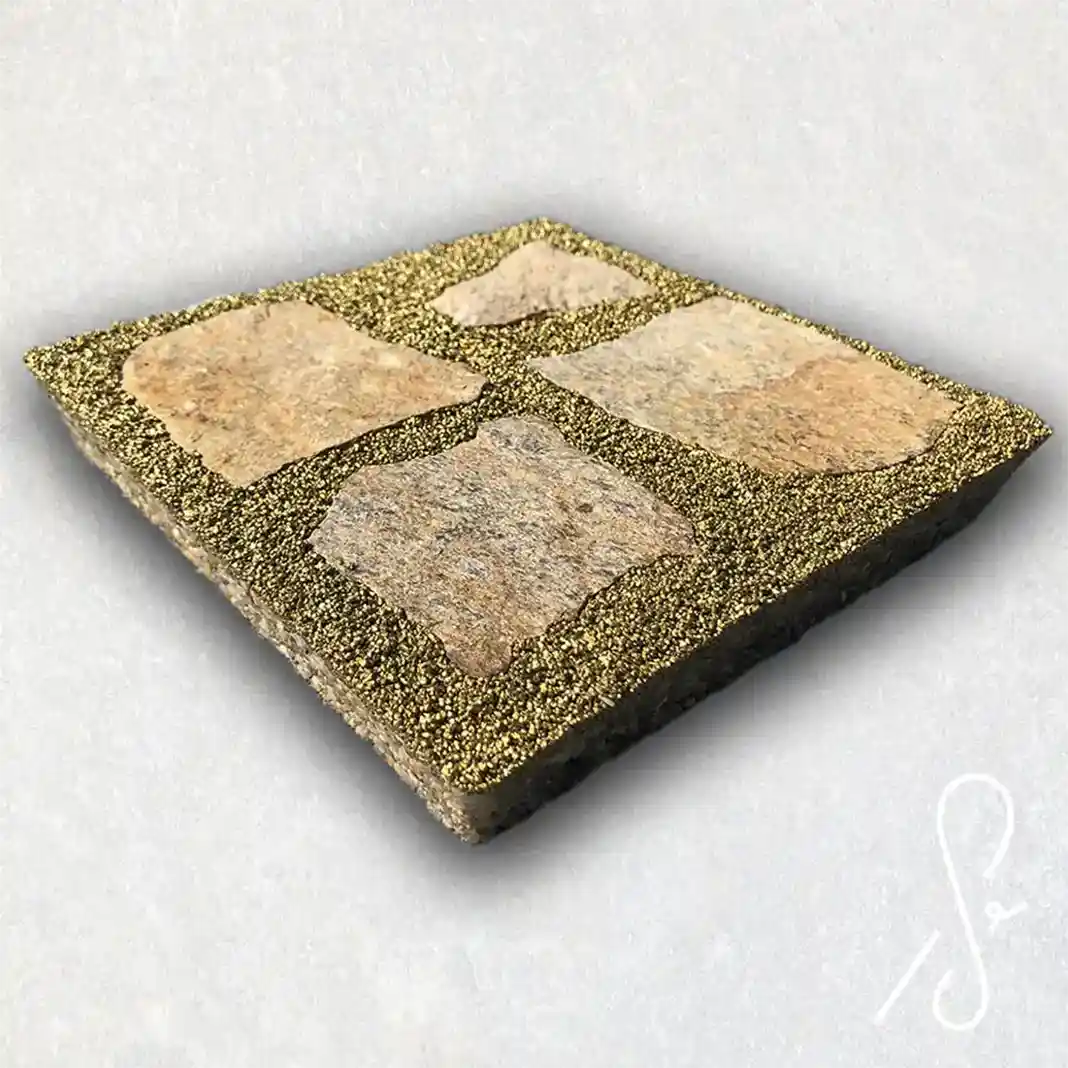 Fugenmörtel Messing metallic