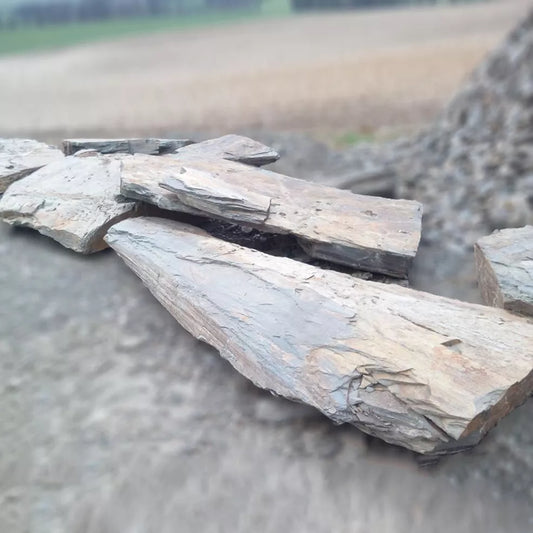 Grauwacke Bodenplatten 6-15 cm