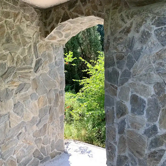 Muster Grauwacke Fassadenstein 1-3 cm