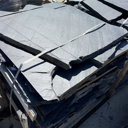 20 m² Terrassenpaket COMPRESA mit Negra Schieferplatten