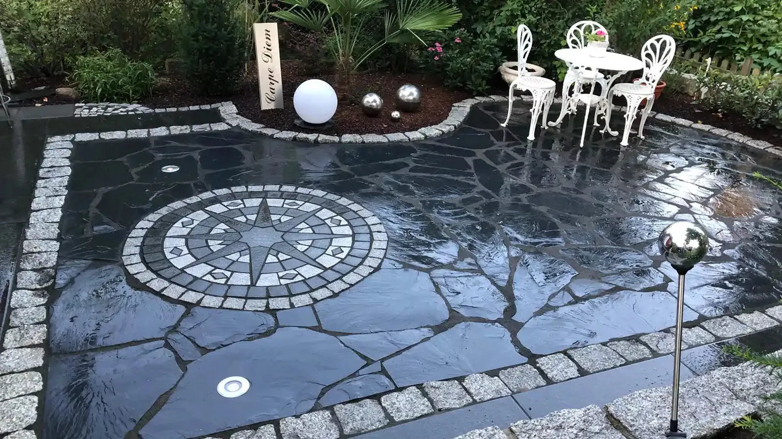 Schönheit mit vielen Ecken - Wie polygonale Schieferplatten Deinen Garten aufwerten