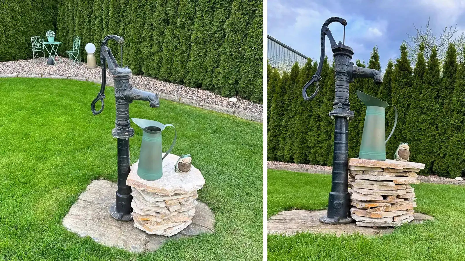 Eine Nostalgische Wasserpumpe in Deinem Garten