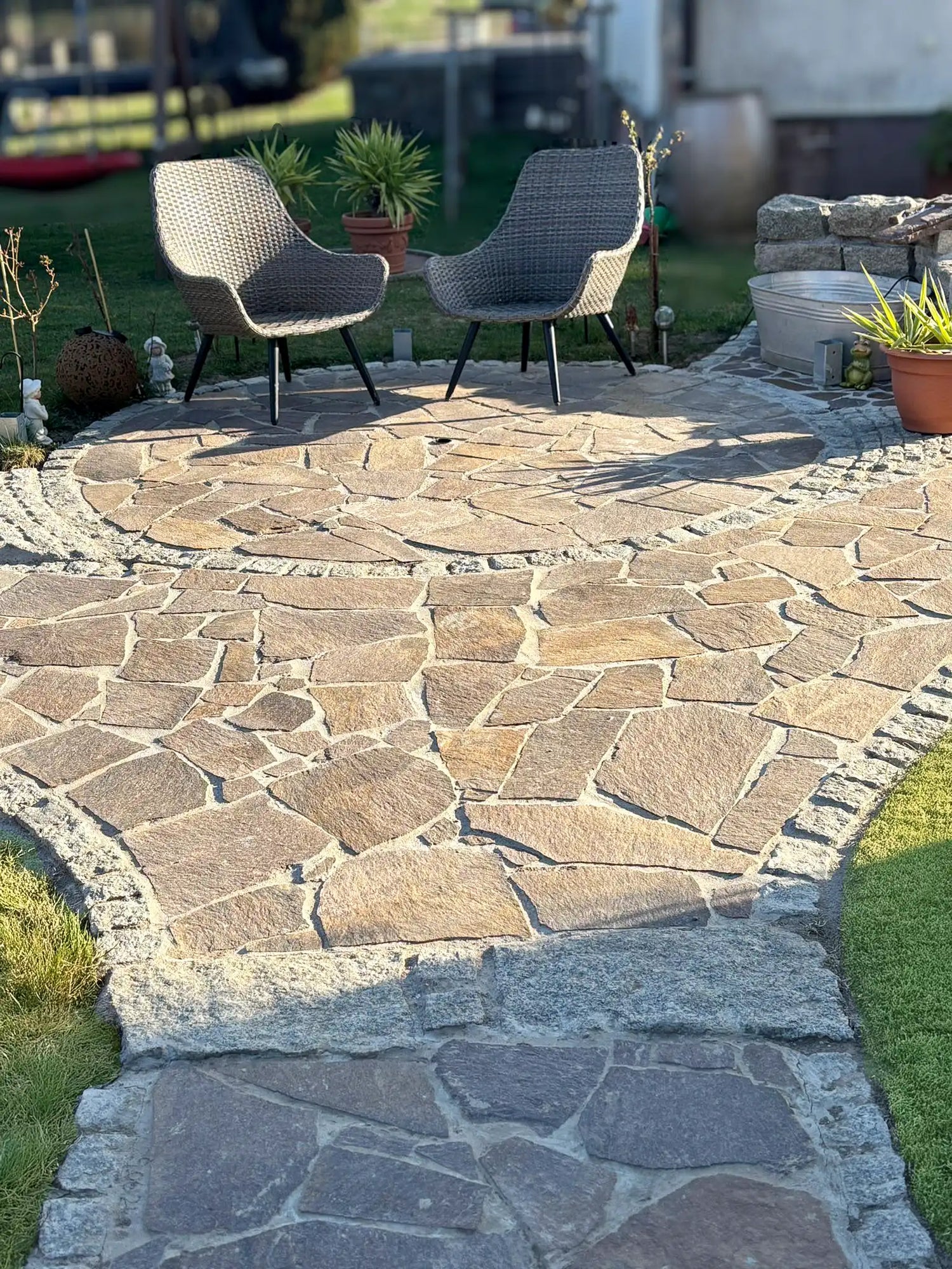 Porphyr Polygonalplatten