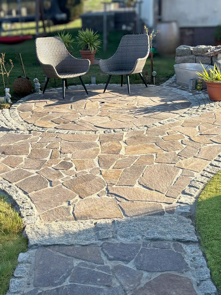 Porphyr Polygonalplatten