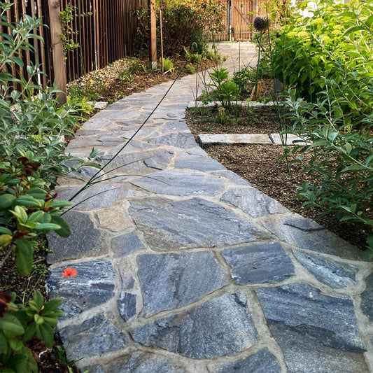 Polygonalplatten Quarzit Deep Sea