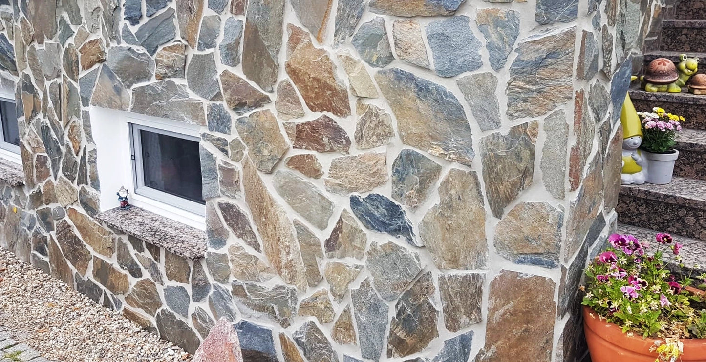 Grauwacke Fassadenstein 1-3 cm