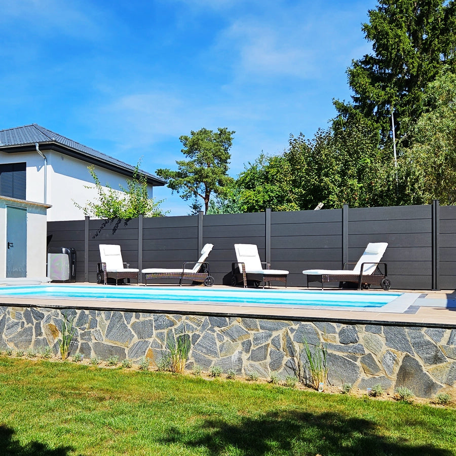 Quarzit Fassadenstein Deep Sea 2-3 cm