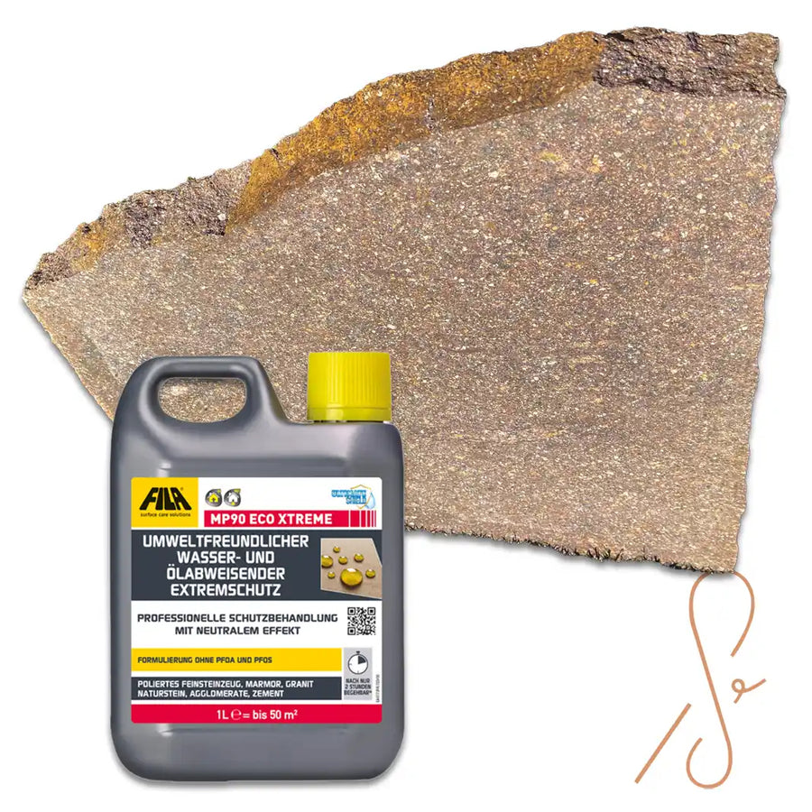 70-90 m² Porphyr Polygonalplatten 2-4 cm inkl. Imprägnierung