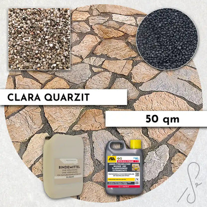 Pacchetto terrazza da 20 m² COMPRESA con lastre di quarzite Clara