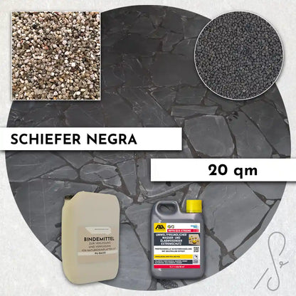 Compresa Skifer Negra 20qm naturlook antracit