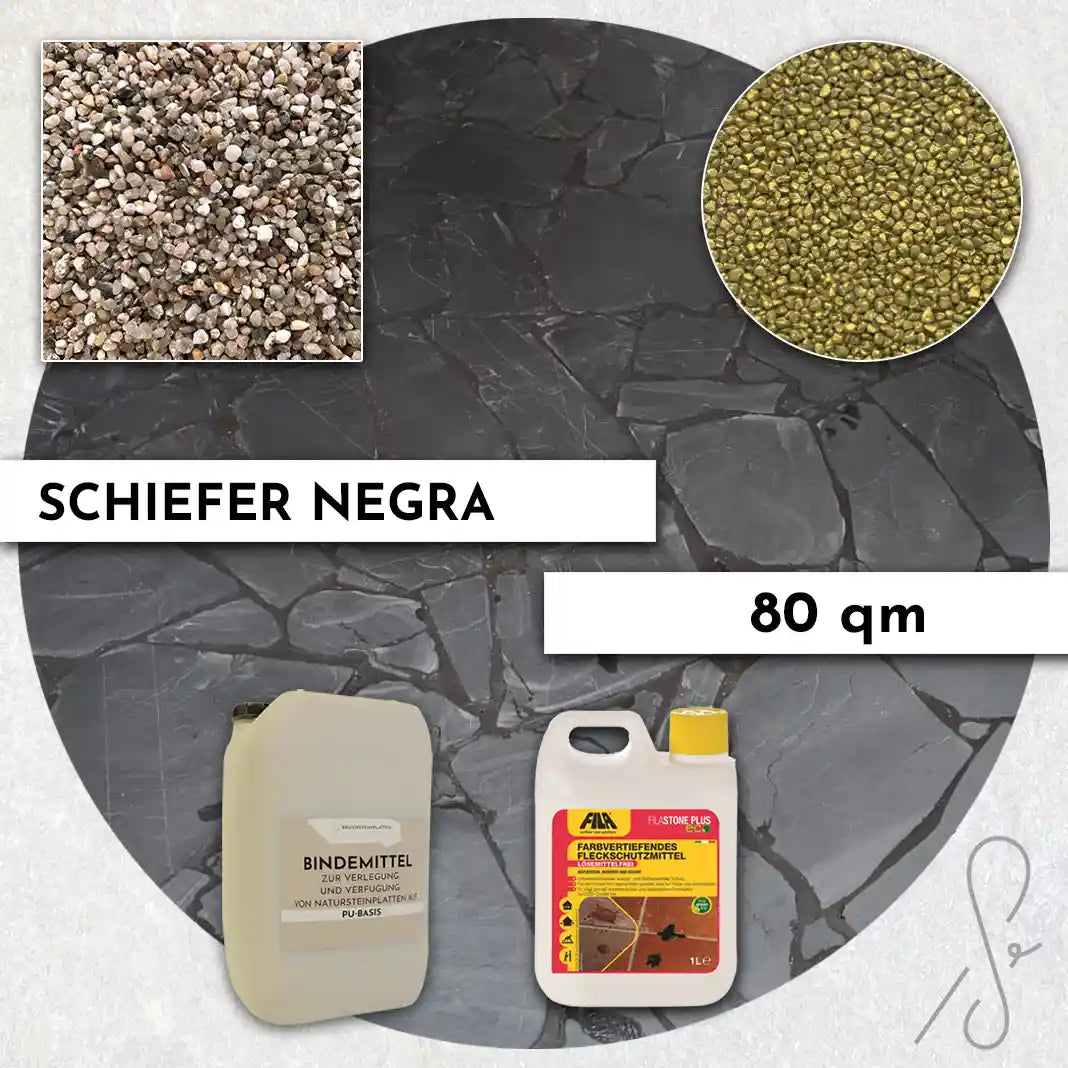 80 m² Terrassenpaket COMPRESA mit Negra Schieferplatten – Produktansicht 17