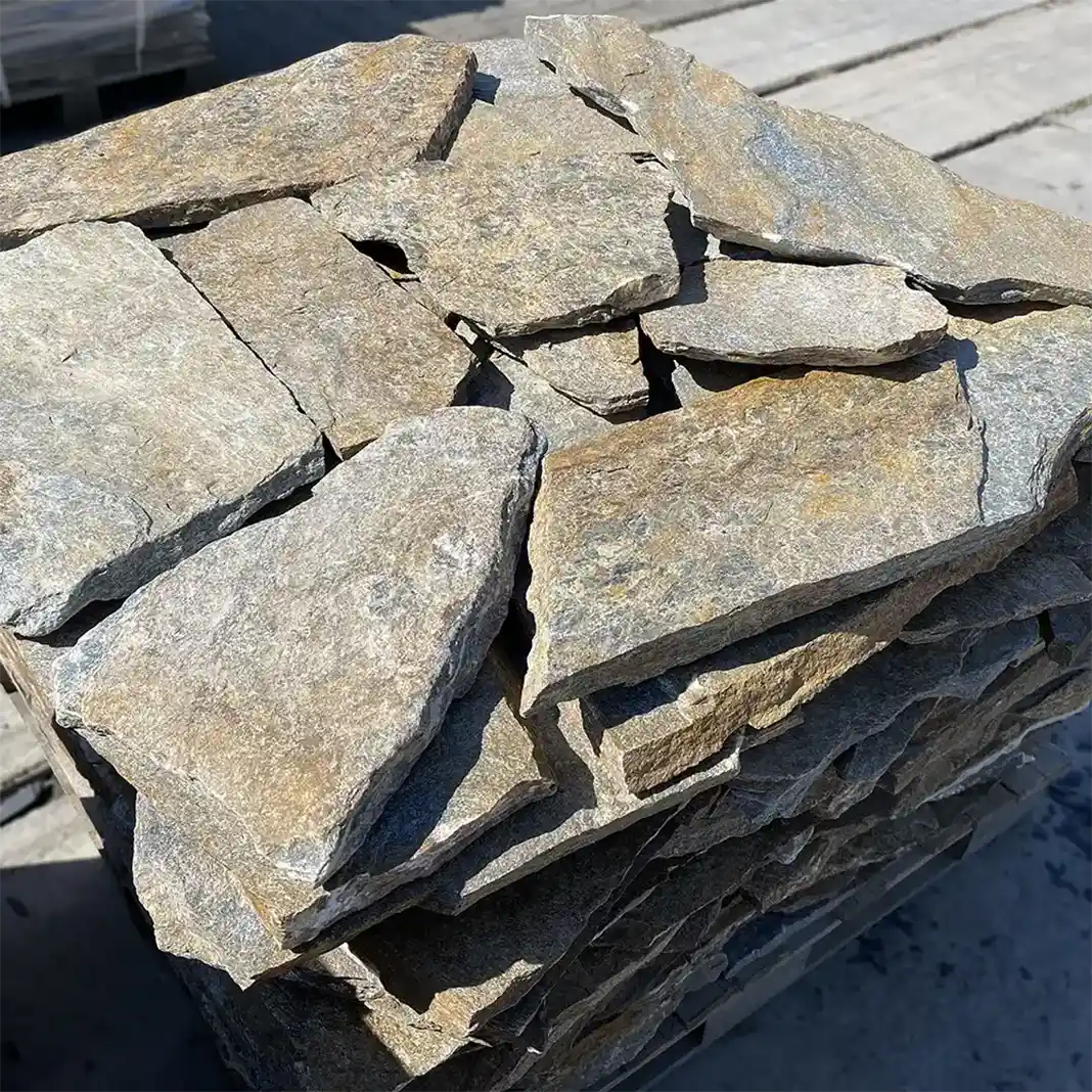 Quartzite terrace slabs Lemuria light