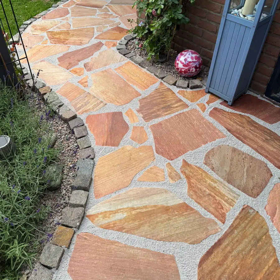 100 m² Quarzit Bruchsteinplatten Antares 2,5-4 cm zu 59 €/m² Versandkostenfrei