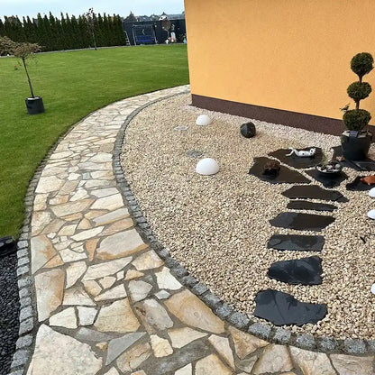 40 m² Terrassenpaket COMPRESA mit Clara Quarzitplatten