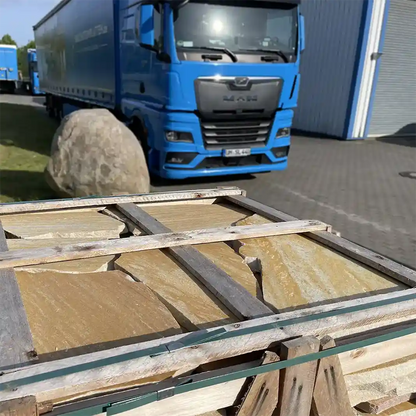 Auralis quartzite flagstone slabs