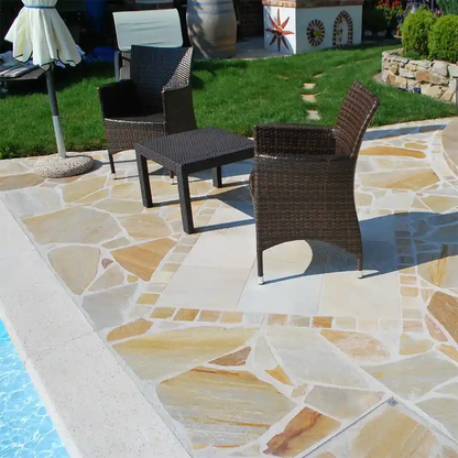 Auralis quartzite flagstone slabs