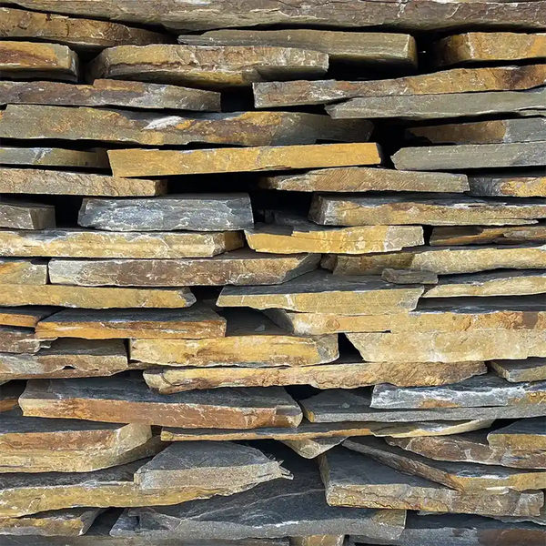 50 m² Naturschiefer Scabra Fassadensteine 1-3 cm